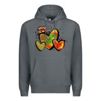 Rock juneteenth hearts Premium Hoodie - MaliasSmallBusiness