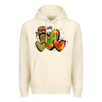 Sandshell juneteenth hearts Premium Hoodie - MaliasSmallBusiness