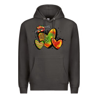 Smoke juneteenth hearts Premium Hoodie - MaliasSmallBusiness