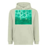 Matcha green glitter star Heavyweight Hoodie - JahusDesignShop