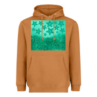 Meerkat green glitter star Heavyweight Hoodie - JahusDesignShop