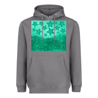 Storm green glitter star Heavyweight Hoodie - JahusDesignShop