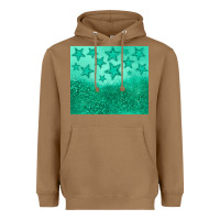 Toasted Coconut green glitter star Heavyweight Hoodie - JahusDesignShop