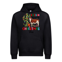 Black rockin around the christmas tree Urban Hoodie - MaliasSmallBusiness