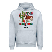Heather Grey rockin around the christmas tree Urban Hoodie - MaliasSmallBusiness