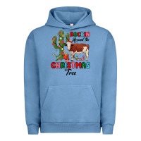 Pigment Pebble Blue rockin around the christmas tree Urban Hoodie - MaliasSmallBusiness