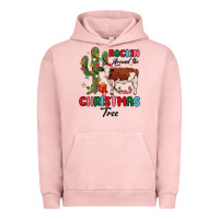 Pigment Salmon rockin around the christmas tree Urban Hoodie - MaliasSmallBusiness