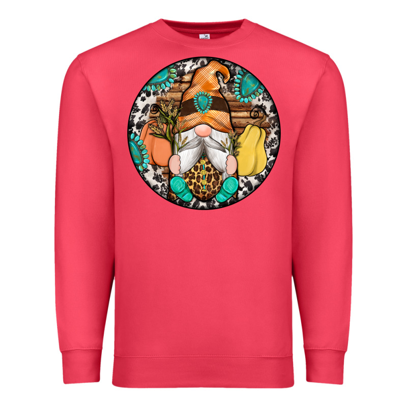 Fall Gnomes Round Earrings 1 Premium Sweatshirt by Artiststas | Teevron