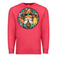 Cardinal fall gnomes round earrings 1 Premium Sweatshirt - Artiststas