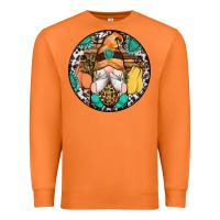 Carrot fall gnomes round earrings 1 Premium Sweatshirt - Artiststas