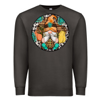 Smoke fall gnomes round earrings 1 Premium Sweatshirt - Artiststas