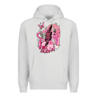 Dove Grey pink vibes Premium Hoodie - MaliasSmallBusiness