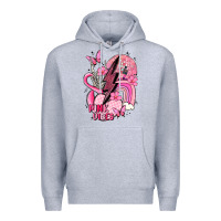 Heather Grey pink vibes Premium Hoodie - MaliasSmallBusiness