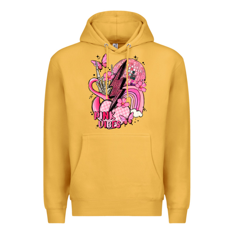 Pink Vibes Premium Hoodie by MaliasSmallBusiness | Teevron