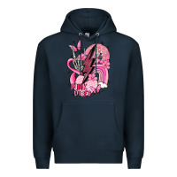 Navy pink vibes Premium Hoodie - MaliasSmallBusiness