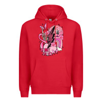 Red pink vibes Premium Hoodie - MaliasSmallBusiness