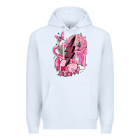 White pink vibes Premium Hoodie - MaliasSmallBusiness
