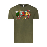 Vintage Olive Christmas nurse Vintage Tee - BarkalooDesign