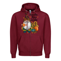 Burgundy pumpkin spice junkie Zipper Hoodie - RanaPortraitStore