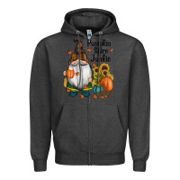 Charcoal Heather pumpkin spice junkie Zipper Hoodie - RanaPortraitStore