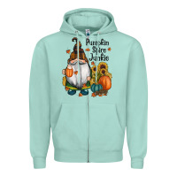 Seafoam pumpkin spice junkie Zipper Hoodie - RanaPortraitStore