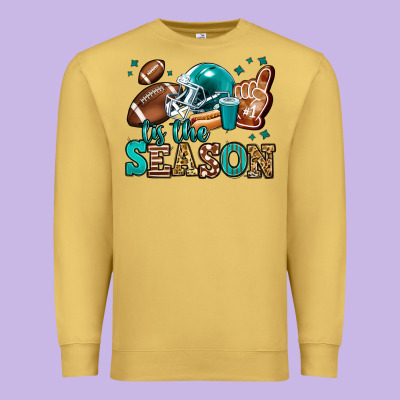 Tis The Season American Football Premium Sweatshirt Designed By Jasminsmagicworld