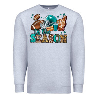 Heather Grey tis the season american football Premium Sweatshirt - Jasminsmagicworld