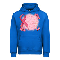 Cobalt customized breast cancer ribbon and background Urban Hoodie - MaliasSmallBusiness