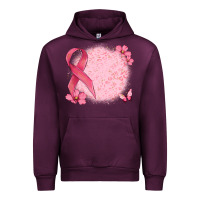 Customized Breast Cancer Ribbon And Background Urban Hoodie | Teevron