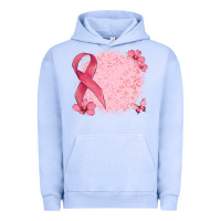Pigment Grape Ice customized breast cancer ribbon and background Urban Hoodie - MaliasSmallBusiness