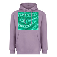 Lavender green glitter heart Heavyweight Hoodie - JahusDesignShop