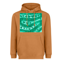 Meerkat green glitter heart Heavyweight Hoodie - JahusDesignShop