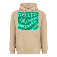 Mushroom green glitter heart Heavyweight Hoodie - JahusDesignShop