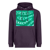 Plum green glitter heart Heavyweight Hoodie - JahusDesignShop