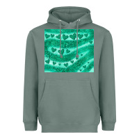 Sage green glitter heart Heavyweight Hoodie - JahusDesignShop