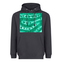 Smoke green glitter heart Heavyweight Hoodie - JahusDesignShop