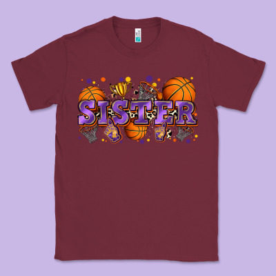 Sister Basketball Classic Tee Designed By Zillion Design Studio