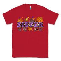 Red sister basketball Classic Tee - Zillion Design Studio