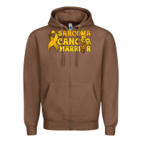 Chestnut Sarcoma Cancer Warrior Zipper Hoodie - texasbilliewilder