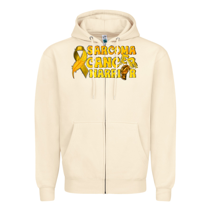 Sarcoma Cancer Warrior Zipper Hoodie by texasbilliewilder | Teevron
