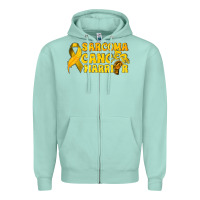 Seafoam Sarcoma Cancer Warrior Zipper Hoodie - texasbilliewilder