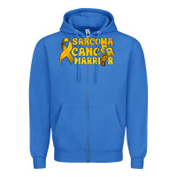 True Royal Sarcoma Cancer Warrior Zipper Hoodie - texasbilliewilder