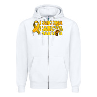 White Sarcoma Cancer Warrior Zipper Hoodie - texasbilliewilder
