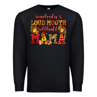 Black somebody's loud mouth softball mama Premium Sweatshirt - Jasminsmagicworld