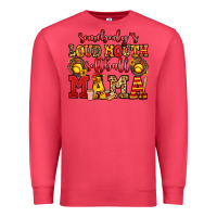 Cardinal somebody's loud mouth softball mama Premium Sweatshirt - Jasminsmagicworld
