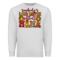 Dove Grey somebody's loud mouth softball mama Premium Sweatshirt - Jasminsmagicworld
