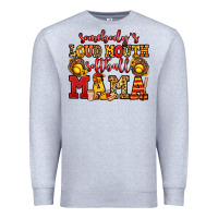 Heather Grey somebody's loud mouth softball mama Premium Sweatshirt - Jasminsmagicworld