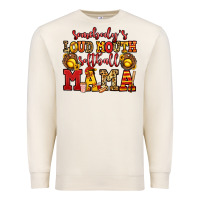 Sandshell somebody's loud mouth softball mama Premium Sweatshirt - Jasminsmagicworld