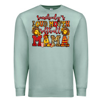 Seafoam somebody's loud mouth softball mama Premium Sweatshirt - Jasminsmagicworld