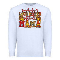 White somebody's loud mouth softball mama Premium Sweatshirt - Jasminsmagicworld